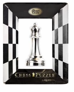 Cast Puzzle Koningin Zilver - Schaakstuk - Cast Breinbreker