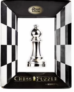 Cast Puzzle Loper Zilver- Schaakstuk - Breinbreker