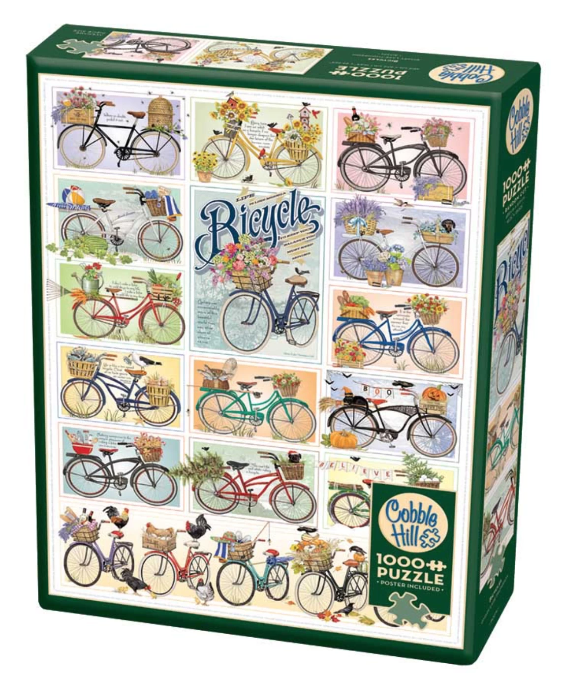 Cobble Hill Kleurrijke Fietsen - Puzzel Van 1000 Stukjes - Afbeelding 2