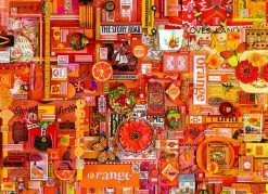 Cobble Hill Oranje - Puzzel Van 1000 Stukjes