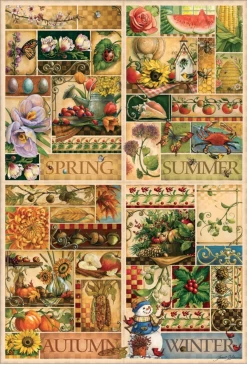 Cobble Hill Vier Seizoenen - Puzzel Van 2000 Stukjes