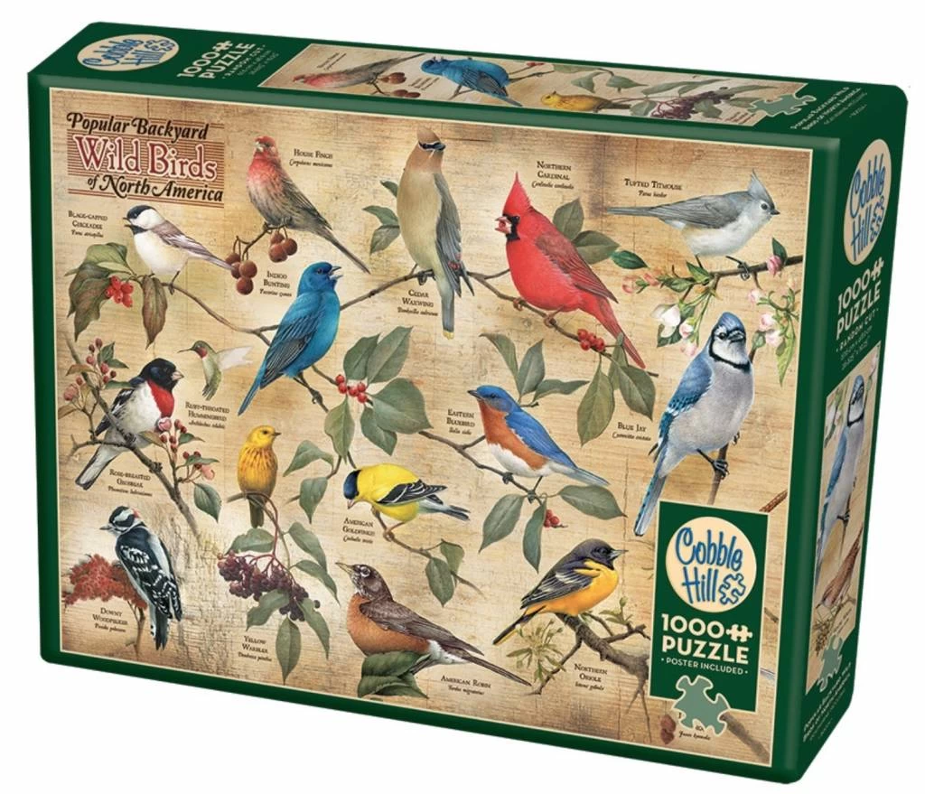 Cobble Hill Vogels In De Achtertuin - Puzzel Van 1000 Stukjes - Afbeelding 2
