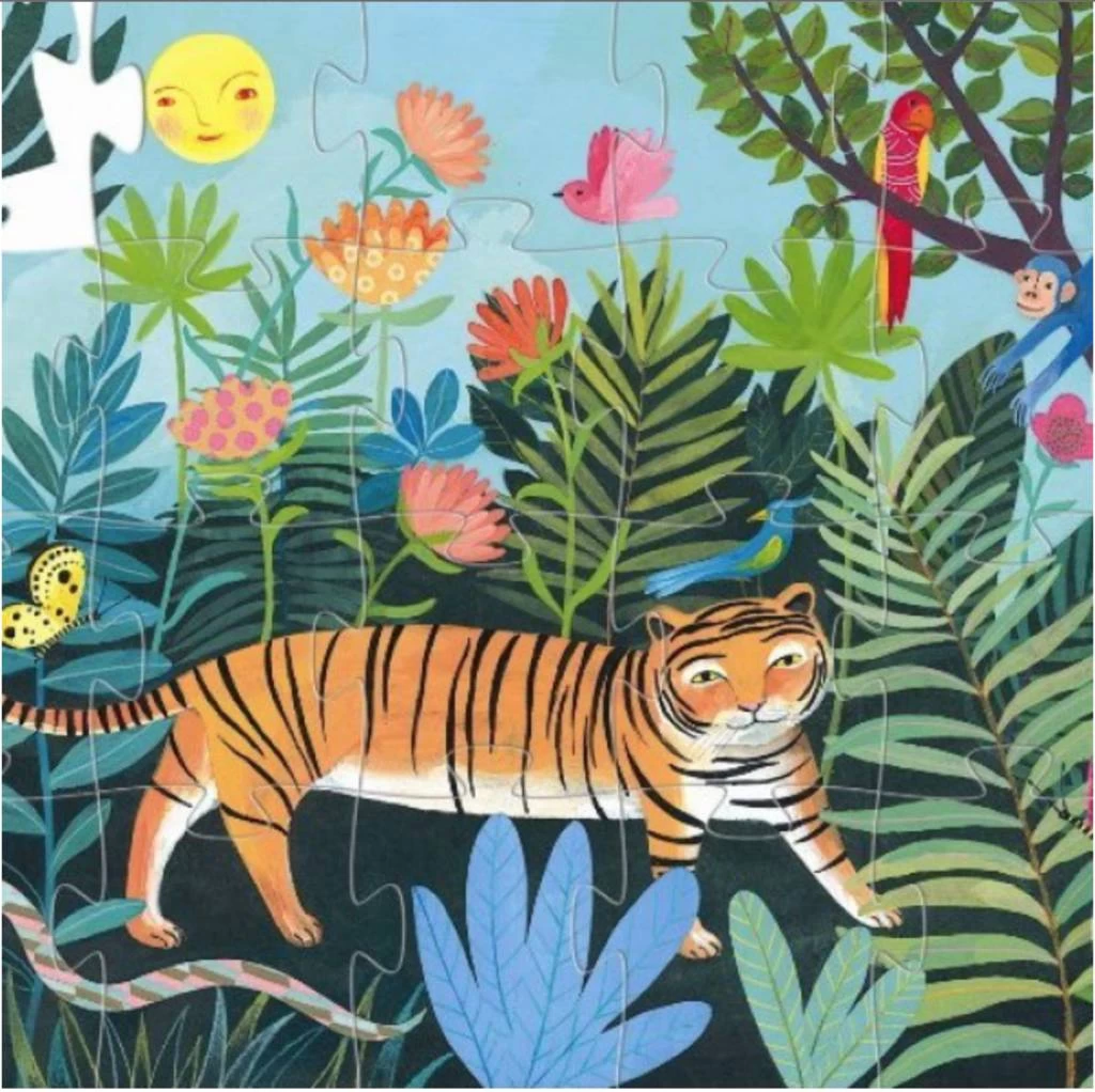 Djeco De Stoere Tijger - 24 Stukjes - Afbeelding 2