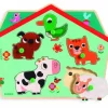 Djeco Geluidenpuzzel - De Boerderij - 5 Stukjes