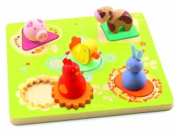 Djeco Grappige Dierenvormpjes 'boerderij' - 5 Stukjes