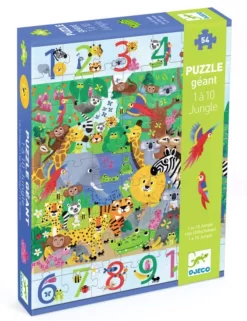 Djeco Jungle - Van 1 Tot 10 - 54 Stukjes