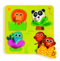 Djeco Kiekeboe In De Jungle - 4 Stukjes