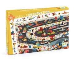 Djeco Zoekpuzzel - Car Rally - 54 Stukjes