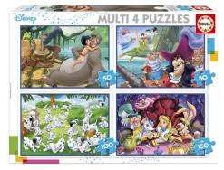 Educa Disney Klassiekers - 4 Puzzels Van 50 / 80 / 100 / 150 Stukjes