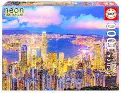 Educa Hong Kong Skyline - Glow In The Dark - Puzzel 1000 Stukjes