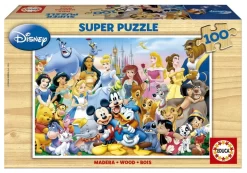 Educa HOUT: De Magische Wereld Van Disney - 100 Stukjes