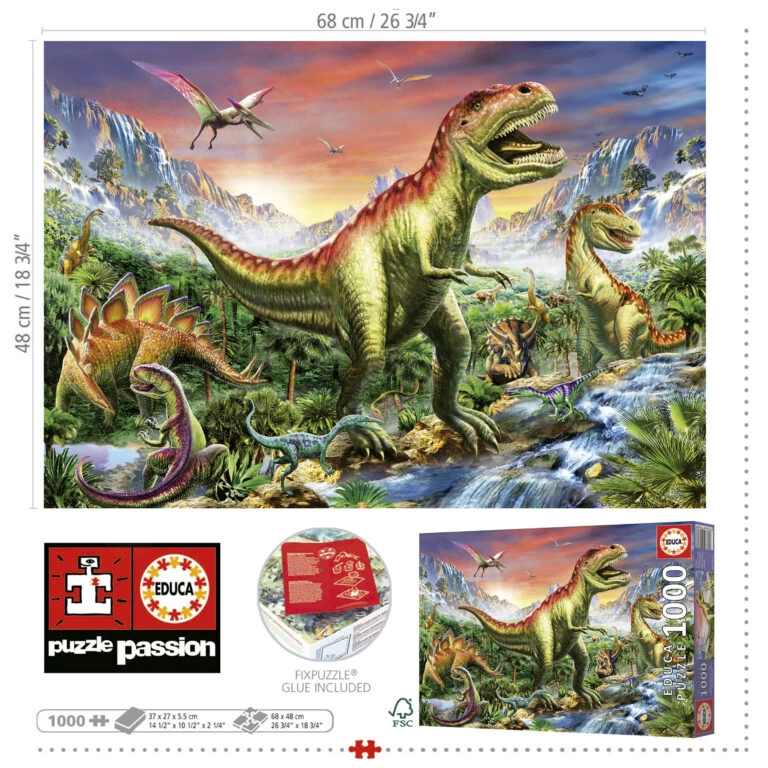 Educa Jurassic Forest - Puzzel 1000 Stukjes - Afbeelding 3