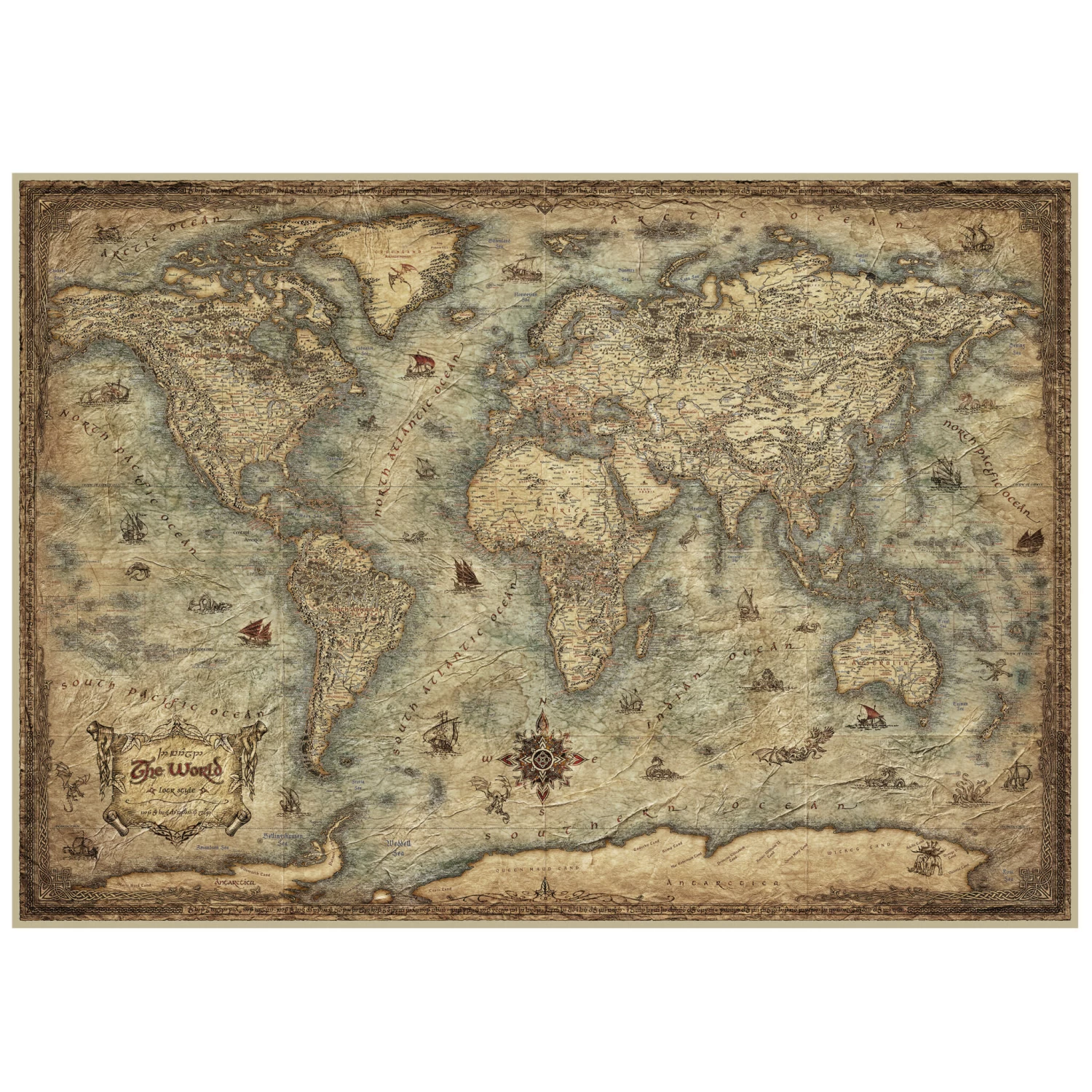 Educa Kaart Van De Wereld - Puzzel Van 3000 Stukjes - Afbeelding 2