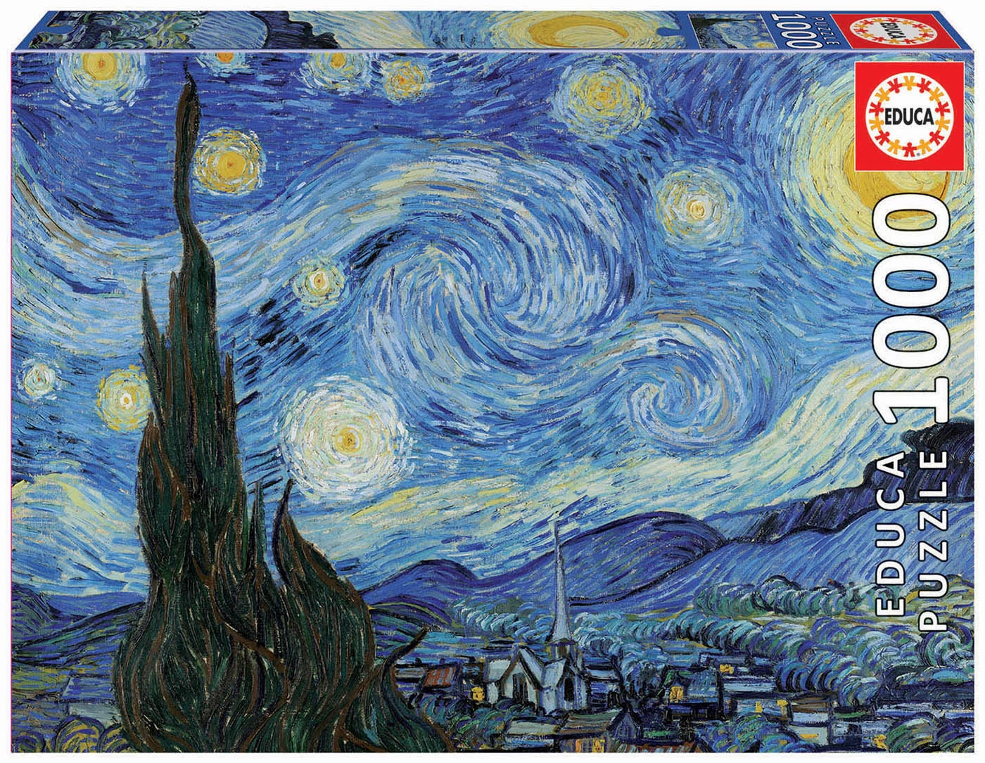Educa Vincent Van Gogh - Sterrennacht - Puzzel 1000 Stukjes - Afbeelding 2