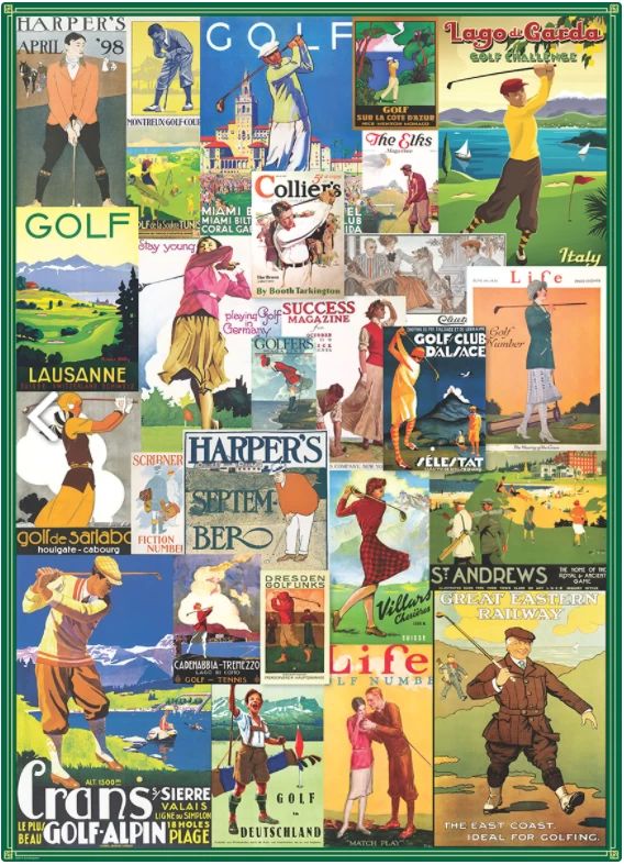 Eurographics Puzzles Golf Rond De Wereld - Puzzel Van 1000 Stukjes - Afbeelding 2