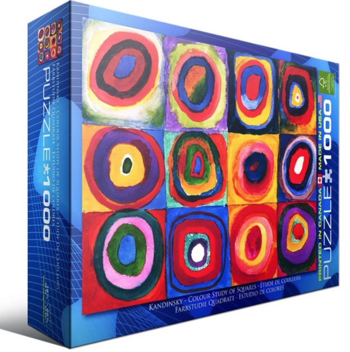 Eurographics Puzzles Kandinsky - Kleurenstudie - Puzzel Van 1000 Stukjes - Afbeelding 3
