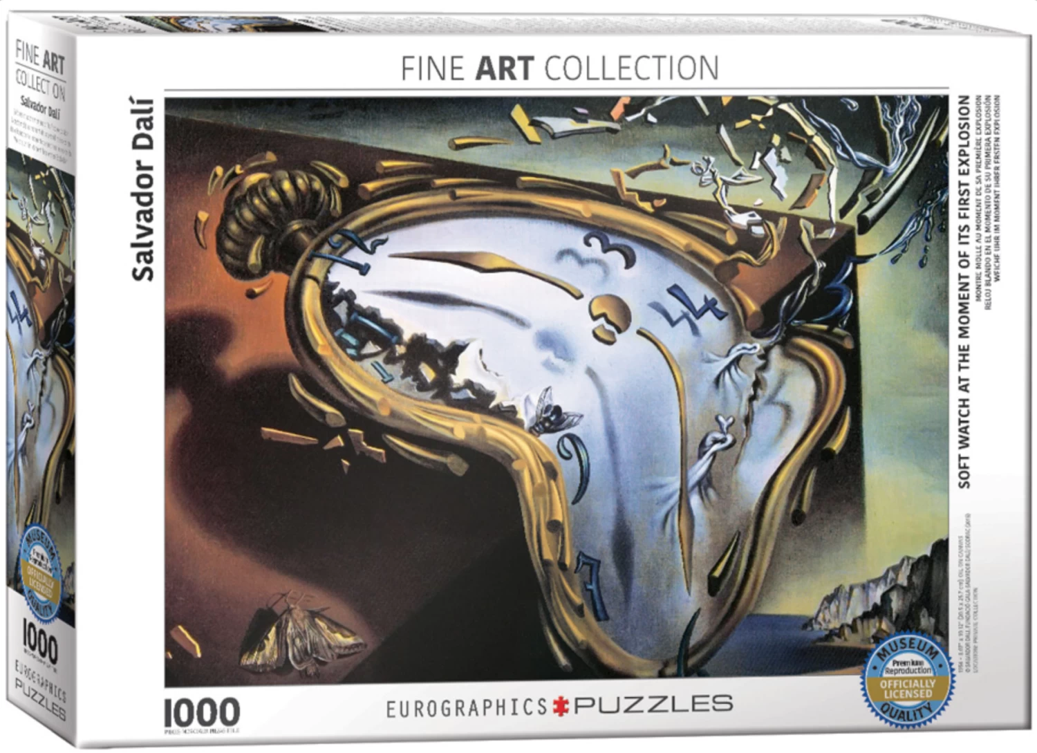 Eurographics Puzzles Salvador Dali - Zacht Horloge Op Het Moment Van De Eerste Explosie - Puzzel Van 1000 Stukjes