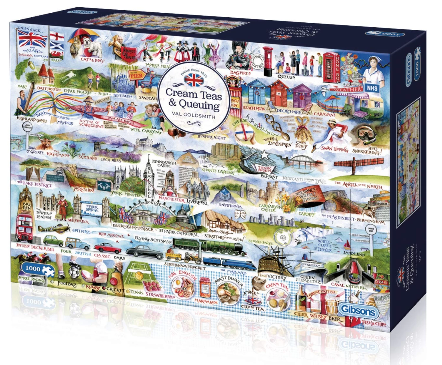 Gibsons Cream Teas & Queuing - Puzzel Van 1000 Stukjes