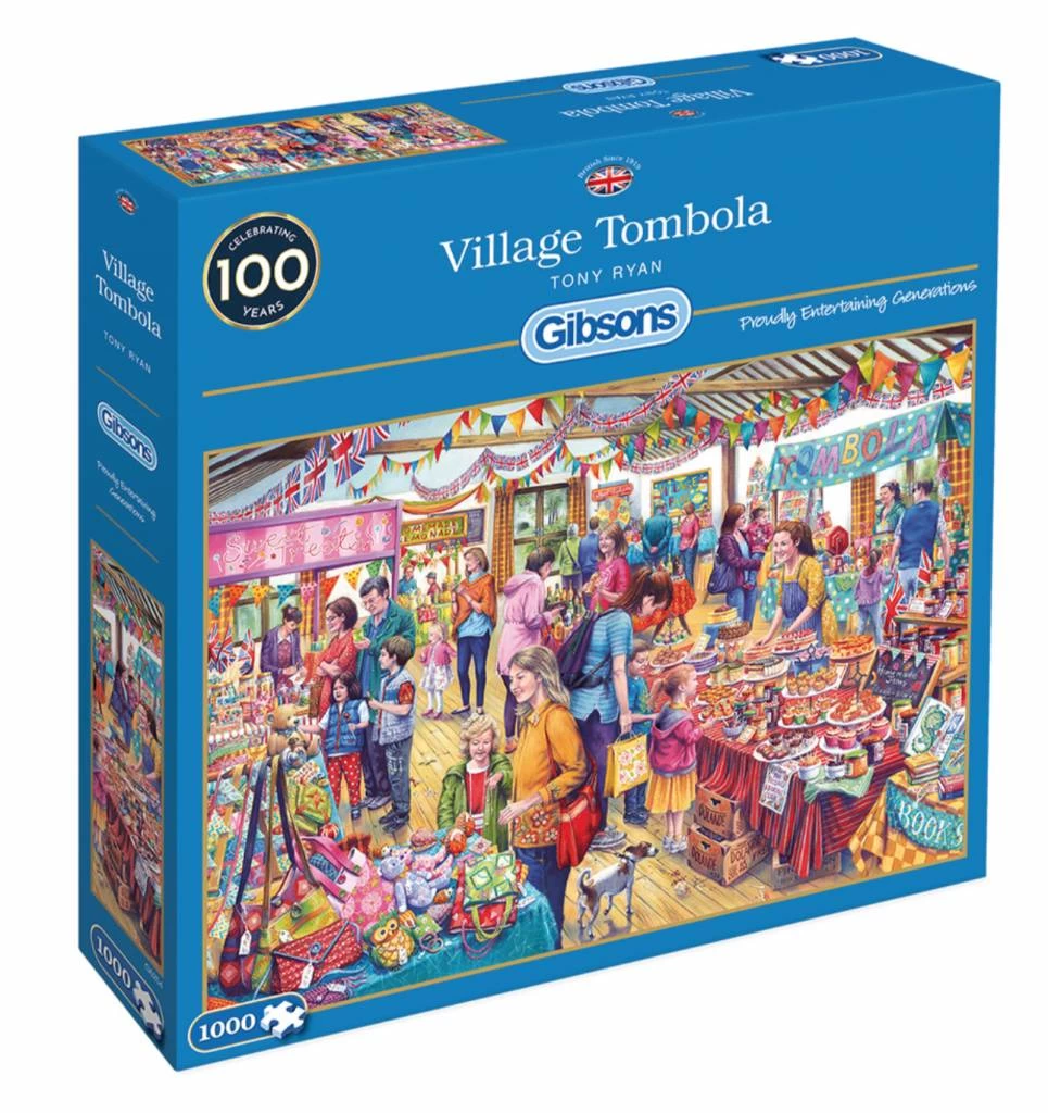 Gibsons Tombola In Het Dorp - Puzzel Van 1000 Stukjes - Afbeelding 2