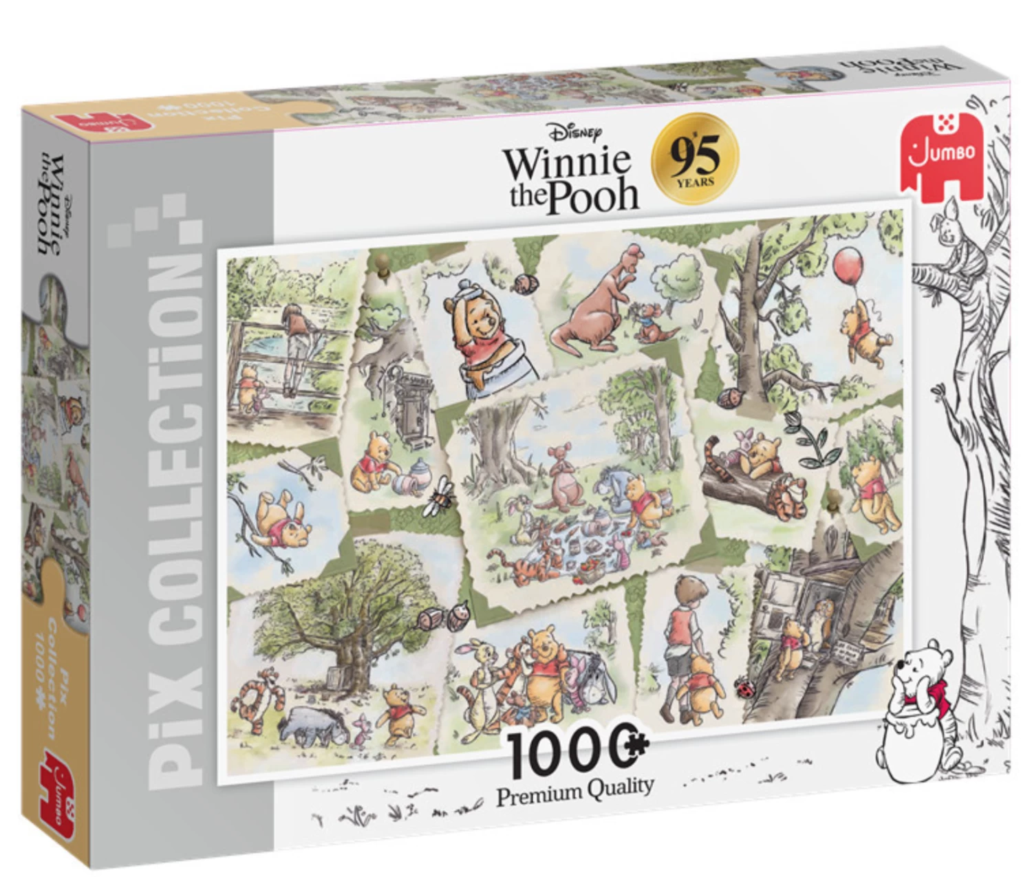 Jumbo Disney Collage Winnie De Poeh - Puzzel Van 1000 Stukjes