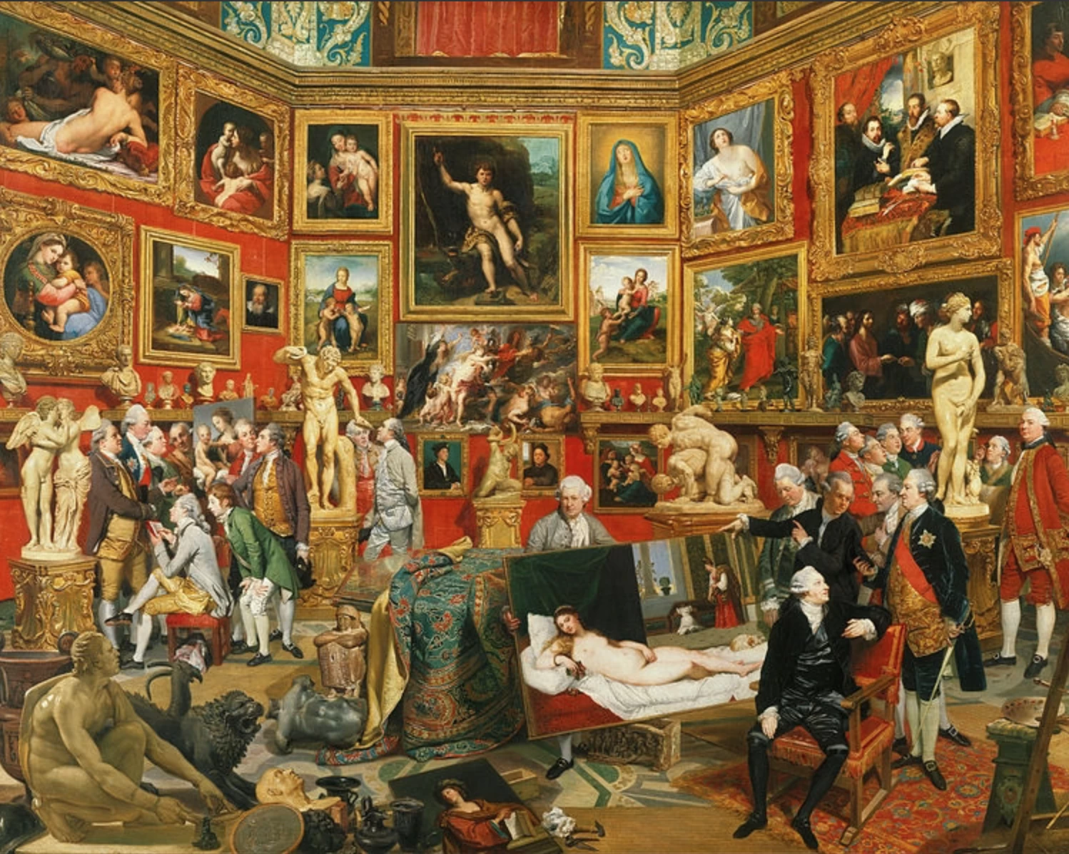 Piatnik Tribuna Van De Uffizi - Zoffany - 1000 Stukjes