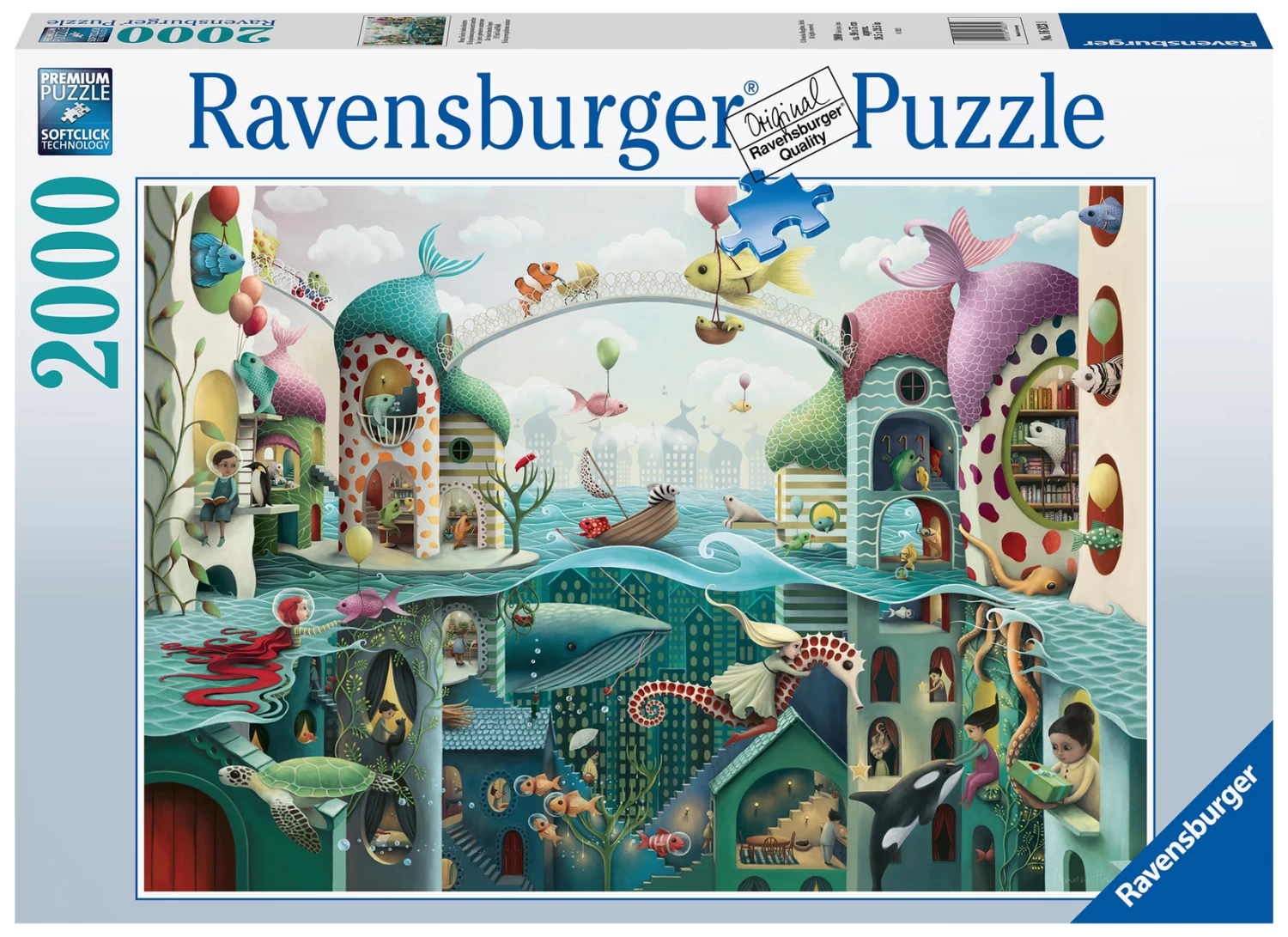 Ravensburger Als Vissen Konden Lopen - Puzzel Van 2000 Stukjes - Afbeelding 2