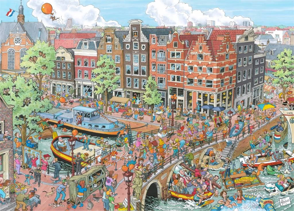 Ravensburger Amsterdam - Fleroux - Puzzel Van 1000 Stukjes