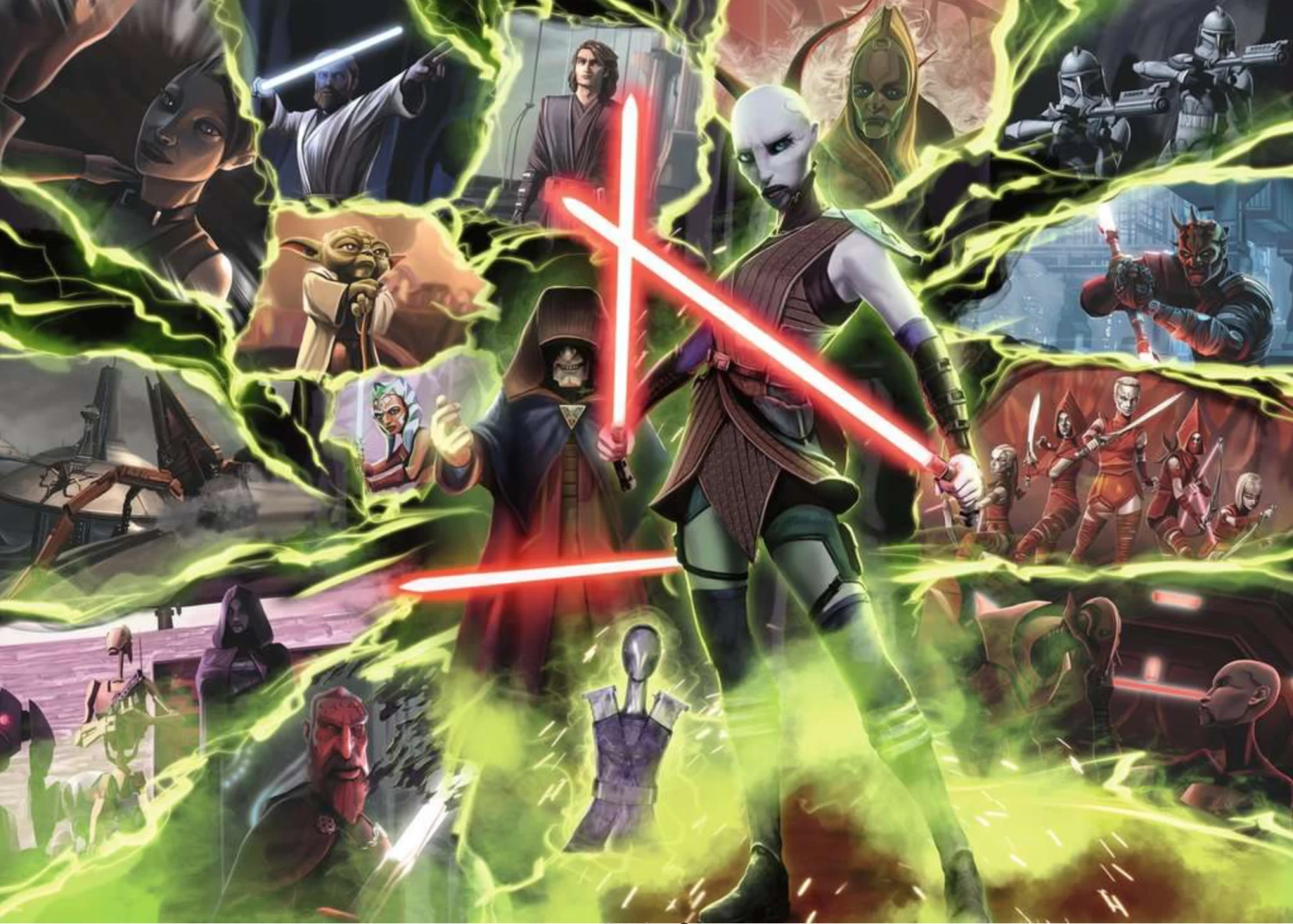 Ravensburger Asajj Ventress - Star Wars Villainous - Puzzel Van 1000 Stukjes - Afbeelding 2