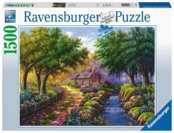 Ravensburger Cottage Bij De Rivier - Puzzel Van 1500 Stukjes