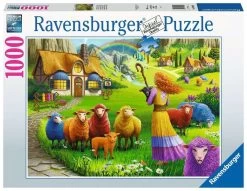 Ravensburger De Kleurrijke Wolwinkel - Puzzel Van 1000 Stukjes