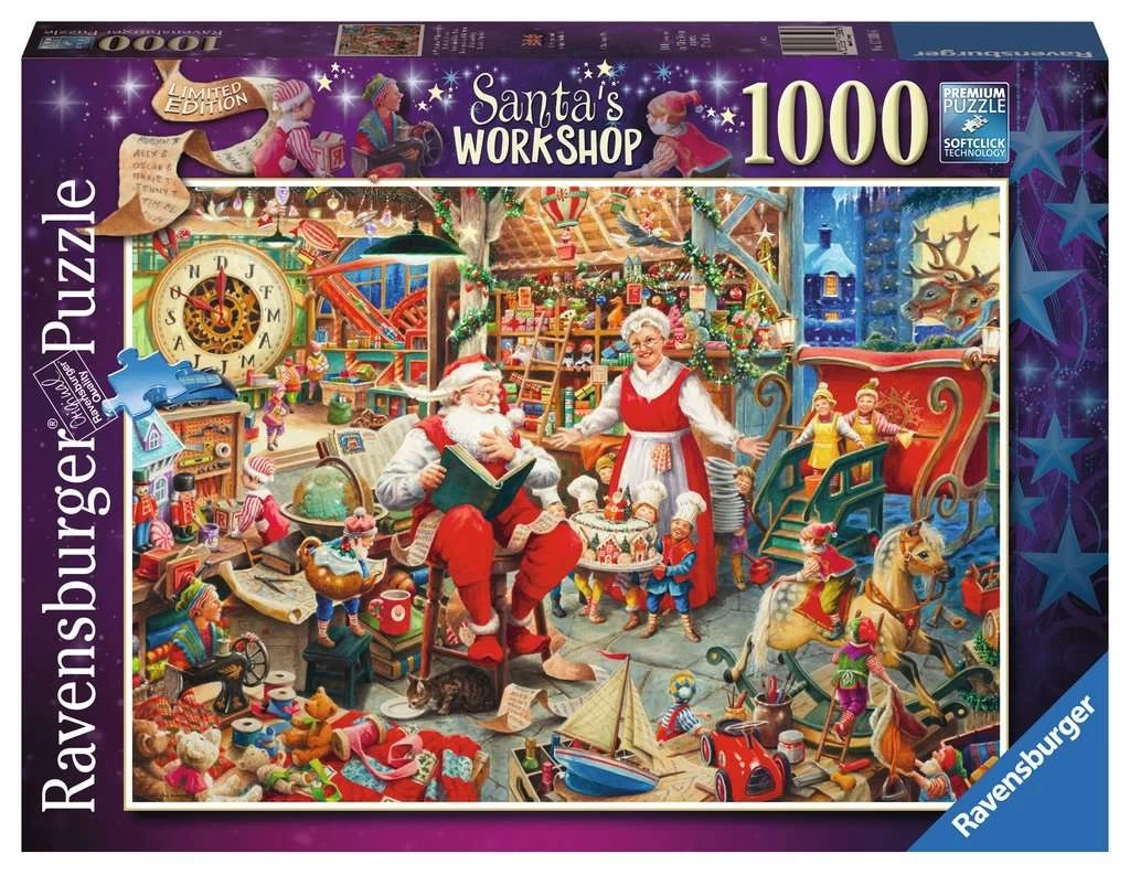 Ravensburger De Werkplaats Van De Kerstman - Puzzel Van 1000 Stukjes