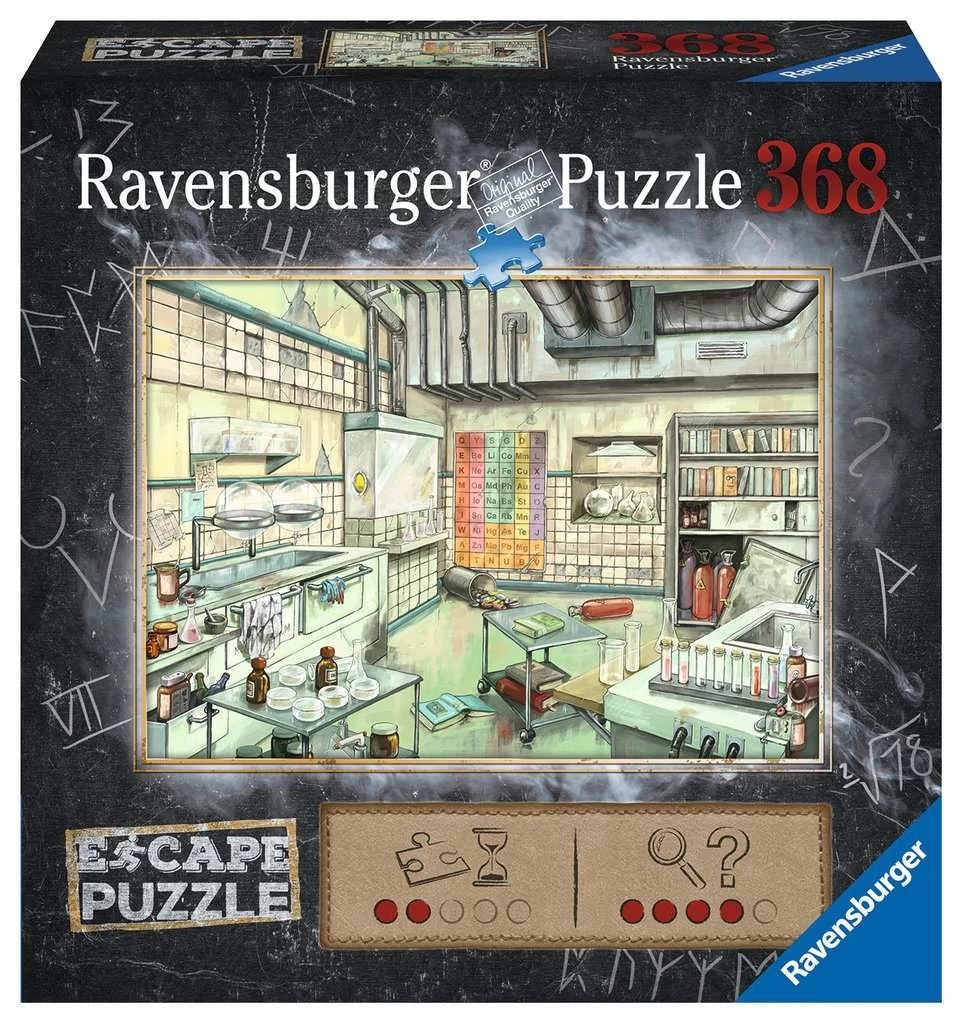 Ravensburger Escape Puzzel: Chemie Lab - 368 Stukjes