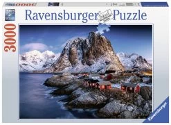 Ravensburger Het Noorse Dorp Hamnoy - Puzzel Van 3000 Stukjes
