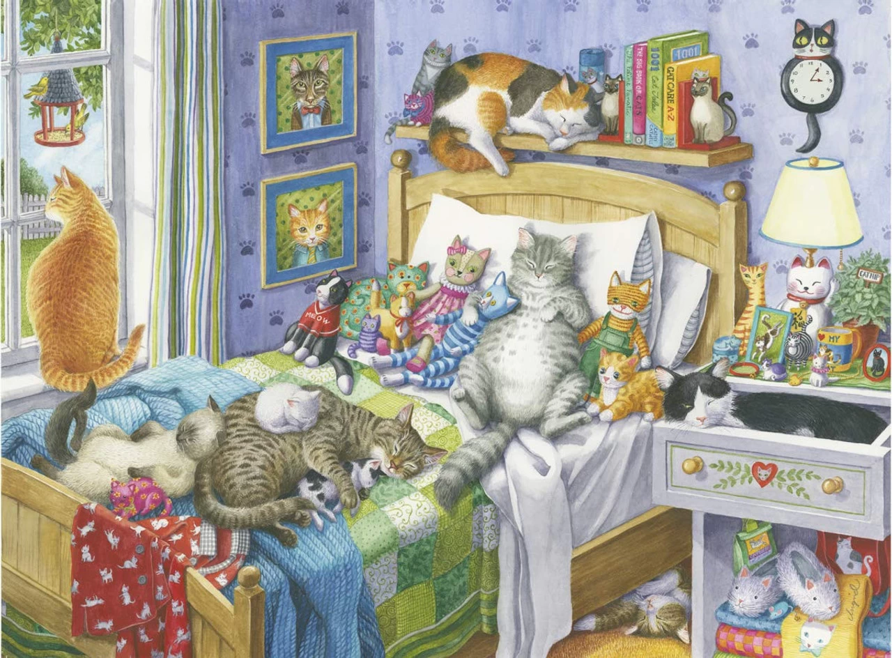 Ravensburger Kattenslaapje - 500 XL Stukjes - Afbeelding 2