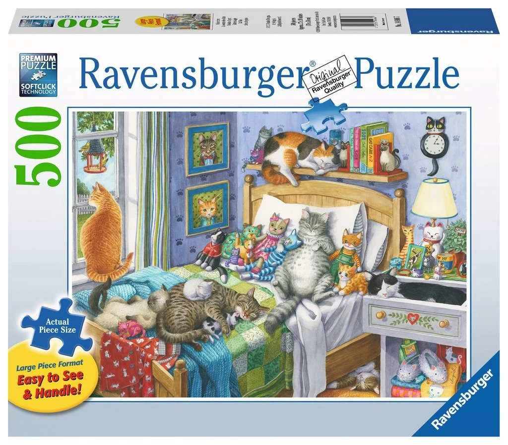 Ravensburger Kattenslaapje - 500 XL Stukjes