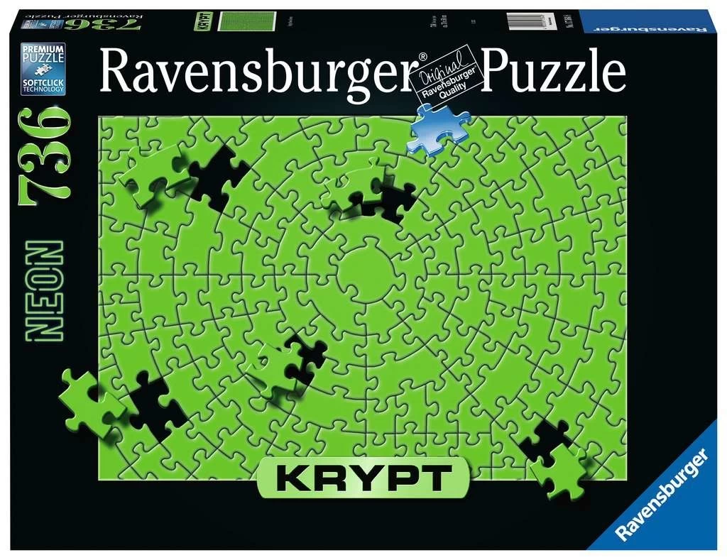 Ravensburger Krypt - Neon Groen - Puzzel Van 736 Stukjes