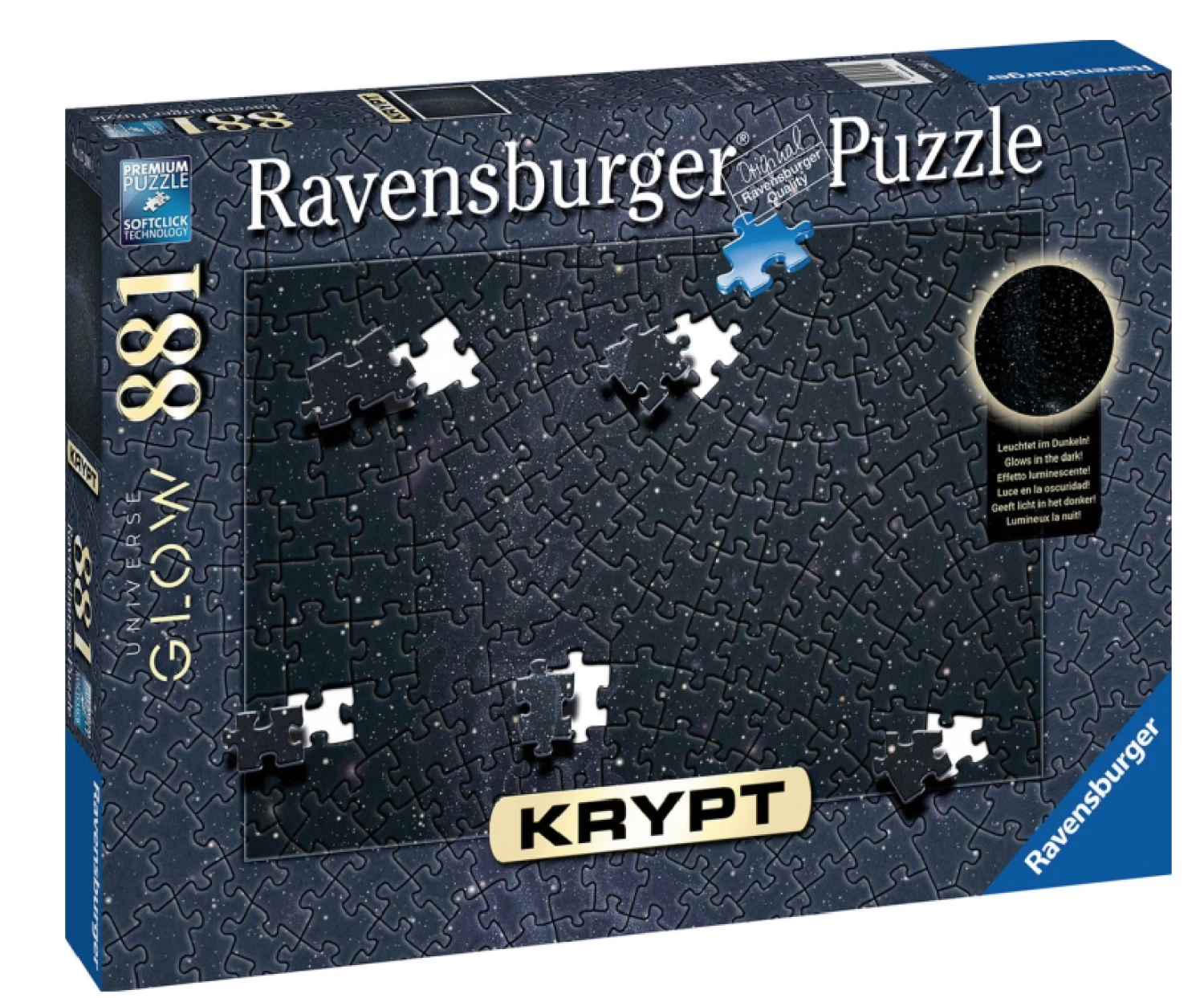 Ravensburger Krypt - Universe Glow - Puzzel Van 881 Stukjes - Afbeelding 3