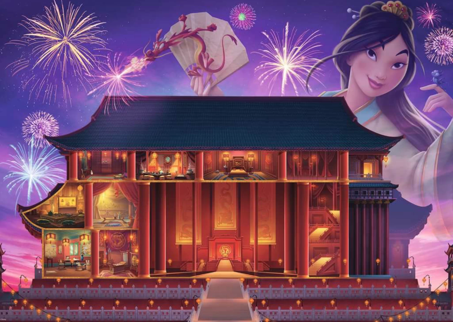 Ravensburger Mulan - Disney Kasteel 7 - Puzzel Van 1000 Stukjes - Afbeelding 2