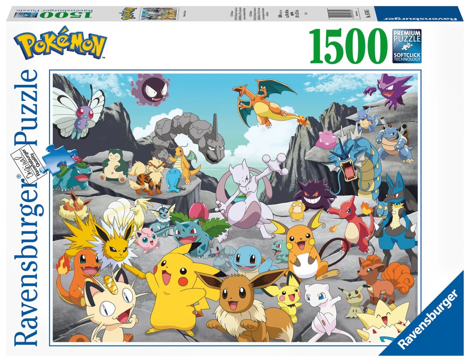 Ravensburger Pokemon Classics - Puzzel Van 1500 Stukjes