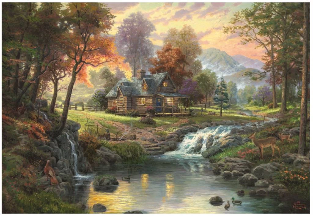 Schmidt Bergrust - Thomas Kinkade - Puzzel Van 1000 Stukjes - Afbeelding 2