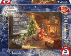 Schmidt De Kerstman Is Er - Thomas Kinkade - Puzzel Van 1000 Stukjes