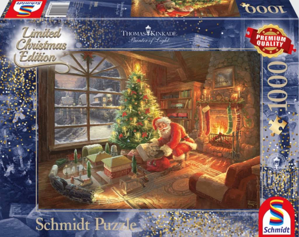 Schmidt De Kerstman Is Er - Thomas Kinkade - Puzzel Van 1000 Stukjes