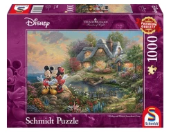 Schmidt Mickey En Minnie Mouse - Thomas Kinkade - Puzzel Van 1000 Stukjes