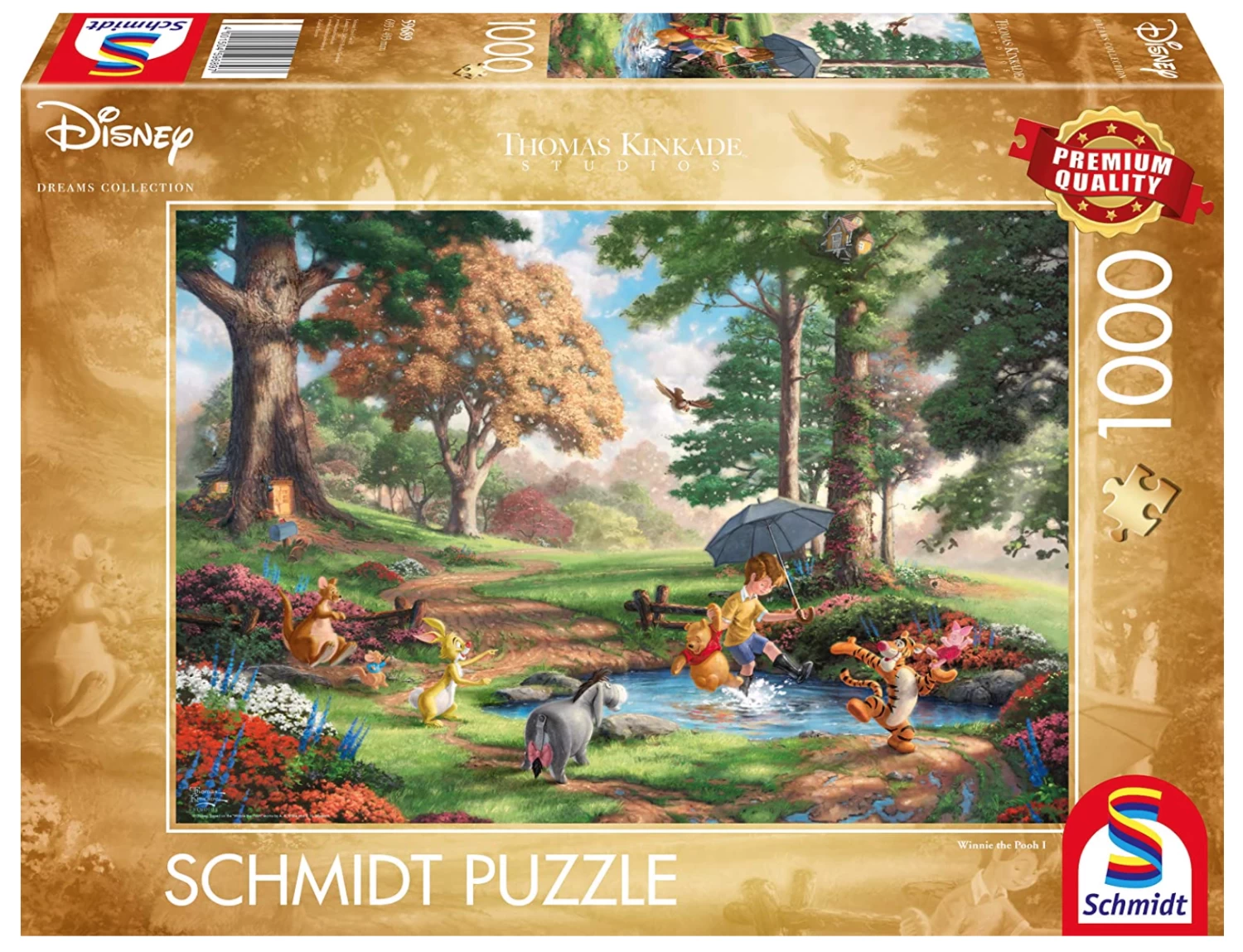 Schmidt Winnie De Poeh - Thomas Kinkade - Puzzel Van 1000 Stukjes