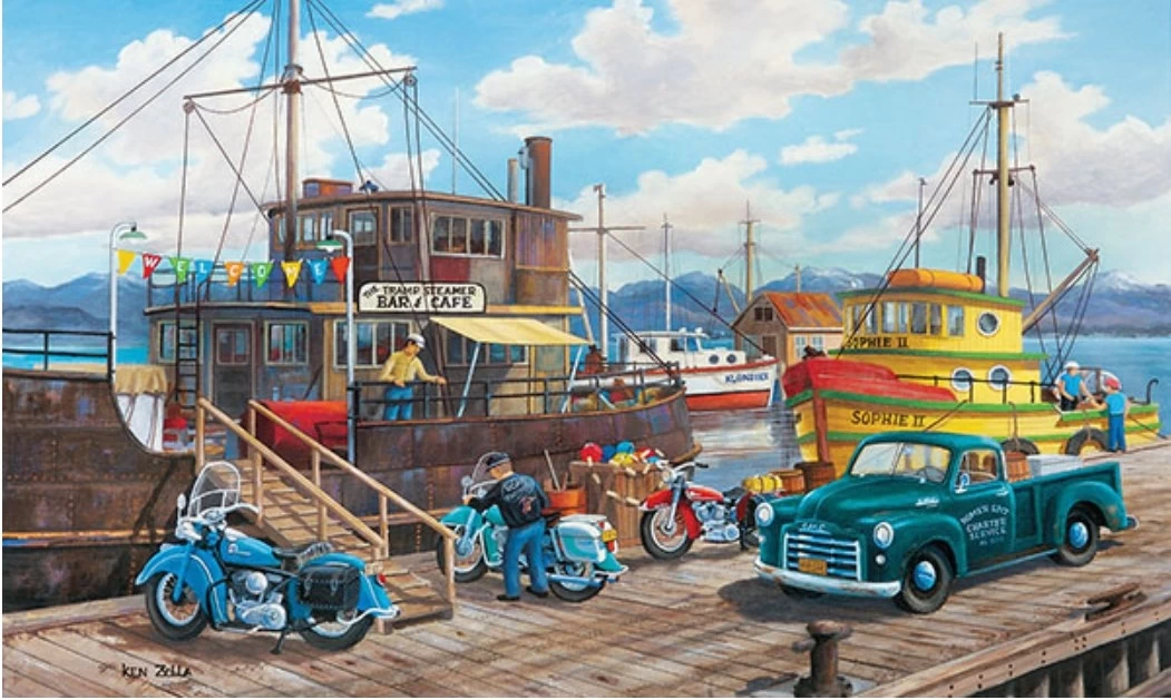 SUNSOUT Homer Spit Harbor - Legpuzzel Van 300 XXL Stukjes